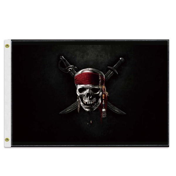 12×18 inch Pirate Nautical Flag, 30×45 CM Small 100D Jolly