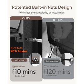 THEGROW'ING Updated 43 Gallon Compost Bin Outdoor, Fast Assemble Tumbling Composter, Dual Chamber Composter Tumbler, Rotating Compost Bin for Outside, Backyard, Garden and Yard, Green