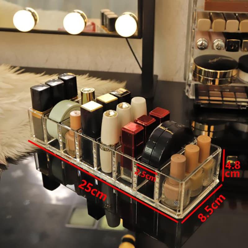 Clear Acrylic Cosmetic Makeup Organiser Lipstick Organizer Box Jewellery Storage