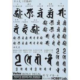 Puz Modeling Works Vertex Black Plastic Model Decal VOW-01K