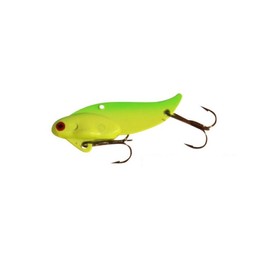 Blitz Lures Fishing Lures Metal VIB Hard Spinner Blade Baits for Bass Walleyes Trout Fishing Spoons - Blitz Blades VIB Made in USA… (Lemon Lime, 1/4OZ)