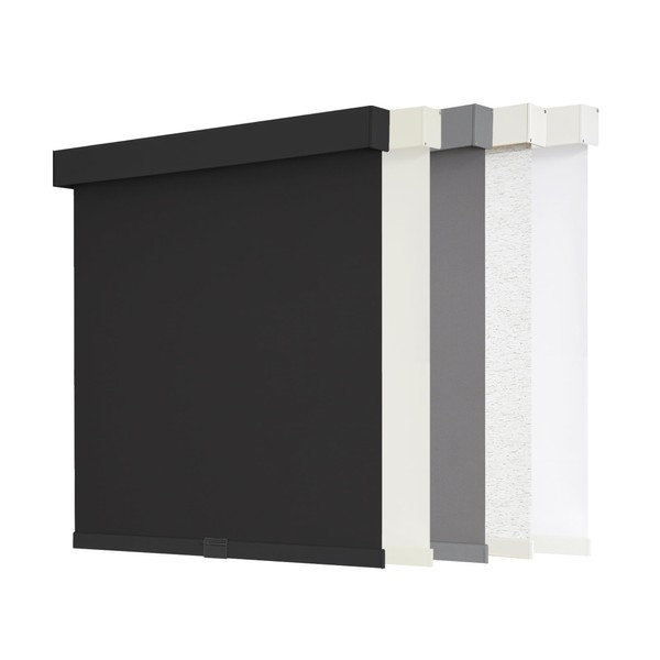 AOSKY Blackout Roller Shades Cordless Blinds for Windows, Free-Stop Shades