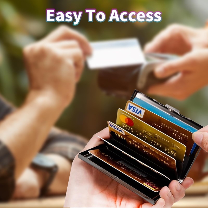 LYHXLYJH Credit Card Holder for Women Men,RFID Blocking Mini Slim