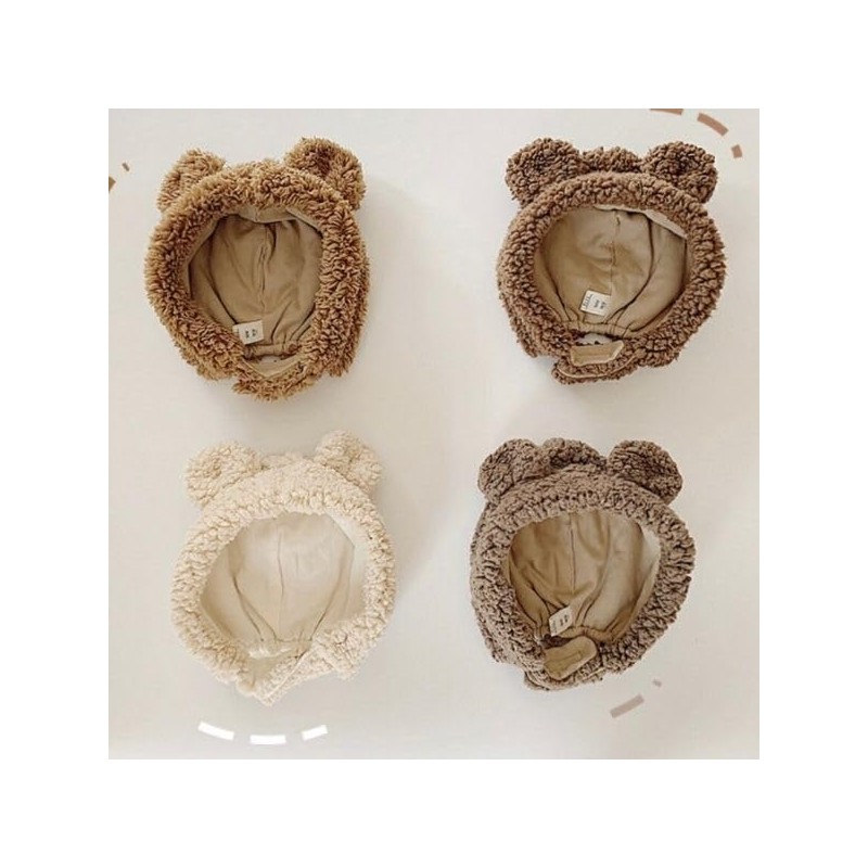 lua Citron Bear & Rabbit Ears, Fluffy, Warm, Hat, Bonnet,