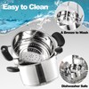 ZENFUN 1.8 Quart Stainless Steel Steamer Pot with Basket, Stock