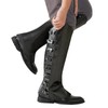AGDGV Pirate Boot Covers - Faux Leather Steampunk Renaissance Costume