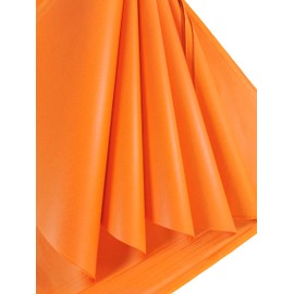 Orange Tissue Paper 25 Large Sheets Acid Free Art Paper Gift Wrapping Storage Wrapping Arts and Crafts Bulk Pack Archival Crushing 70x50cm Sheet Size