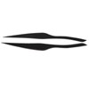 Pair Carbon Fiber Headlight Eyebrow Eyelid Cover for 3 Series