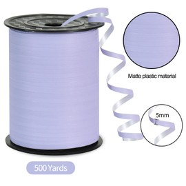 TONIFUL 500 Yards Curling Ribbon-Balloon Ribbon-Balloon String for Art&Craft Decor,Gift Wrapping,Ribbons and Bows for Christmas New Year Birthday Gifts Graduation Supplies (Pastel Purple)