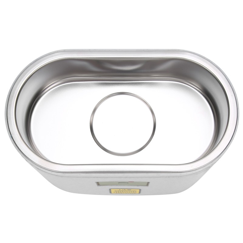 600ml Mini Ultrasonic Denture Cleaner Jewelry Eyeglasses Stainless Steel Cleaning
