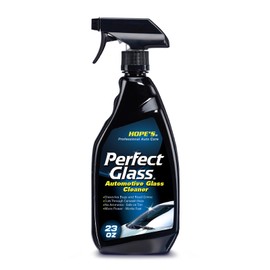 HOPE'S Perfect Glass Automotive Glass Cleaner - Streak-Free, Tint Safe Car Cleaner for Glass, Acrylic, Windows, Mirrors, Windshield - No-Residue - Removes Smudges, Road Grime - 23 Fl Oz, Pack of 1