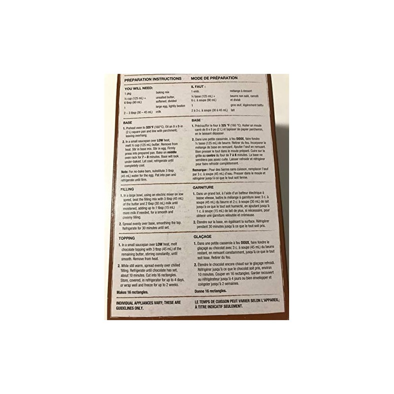 President's Choice Nanaimo Bar Baking Mix 740g {Imported from Canada}