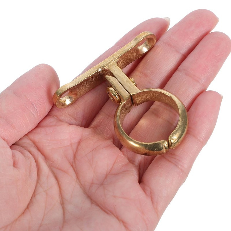 OSALADI Brass Pipe Clamp with 2 Holes Robust Pipe Bracket