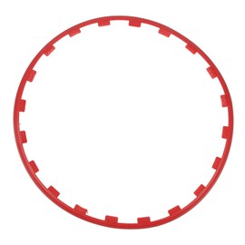 FOSA 4Pcs Wheel Rim Ring, Stylish Sturdy Wheel Edges Trim Protector Ring for 19 Inch Wheels, Replacement for Cars and Trucks (Red)