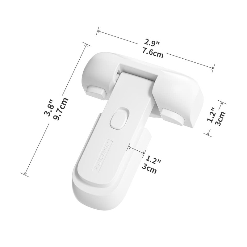 EUDEMON 1 Pack Updated Child Proof Refrigerator/Fridge/Freezer Door Lock Apply