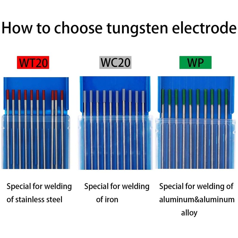 TEN-HIGH TIG Tungsten Electrodes, Thorium 2%, WT20(Red) Thorium Tungsten Electrode,