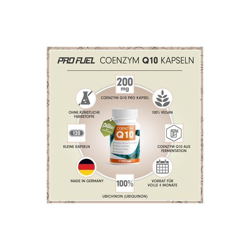 Q10 Capsules High Dose 120 x with 200 mg Coenzyme