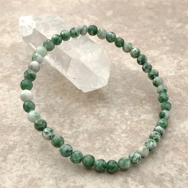 Natural Green Jade 6mm Gemstone Bracelet Healing Crystal Reiki Mothers Gift
