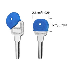 Key Cap Cover Set, 16 Pcs Plastic Key Cap Identifiy Cover Tags for Easy Identifying Key, Protect Keys (Mixed Color)