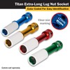Titan 21117 1/2-Inch Drive x 17mm Non-marring Impact Extra-Long Lug