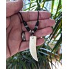 BOYS MENS NECKLACE AND BRACELET GIFT SET -FAKE WOLF SHARK
