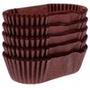 Garneck 1000pcs Mini Loaf Pan Liners Oval Baking Cups and