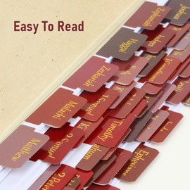 CREECHWA Bible Tabs for Women & Men, Red Bible Tabs for Kids, Anti-Wrinkle Bible Tabs for Study, Large Print Index Tabs for Protestant Bible, Waterproof Bible Chapter Tabs for Esv/Niv Bible