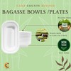 camp county beyond 100% Compostable Disposable 500ml Paper Oval Bowl,Bagasse