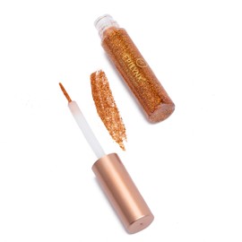 EPILYNX by Dr. Liia Hypoallergenic Eyeliner, Glitter Liquid Eyeliner I Gluten Free and Vegan for Sensitive Skin (4: Gold Orange)