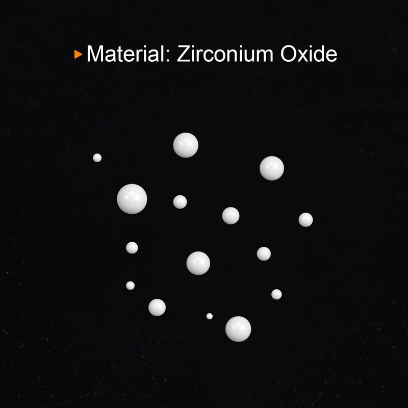 QUARKZMAN Ceramic Bearing Balls, Diameter 5 mm, ZrO2 Zirconium Oxide