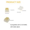 Wire Connector Quick Connect Terminal 10 Pack with Caps 4