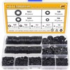 Sutemribor Nylon Flat Washer Assortment Set 600 Pieces, 9 Sizes