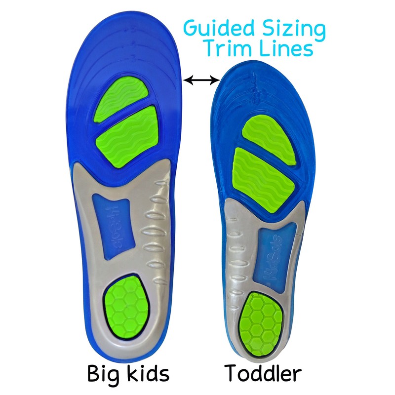 Children's Athletic Gel Insoles for Cushion and Comfort for Active