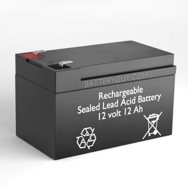 BatteryGuy Buzzaround XLS 3-Wheel (GB117S) Replacement 12V 12Ah SLA Batteries Brand Equivalent (Rechargeable) - Qty of 2