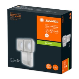 Ledvance LED Floodlight, Light for Outdoor Use, Warm White, 151 mm x 56 mm x 205 mm, Endura Pro Flood, White, 16W