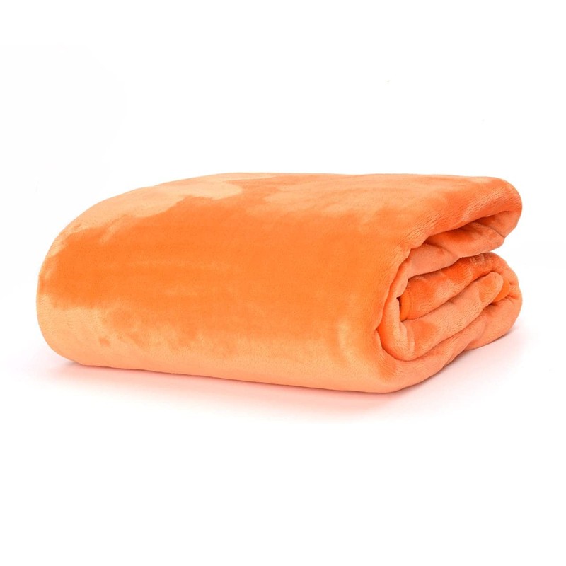 Snug Rug Premium Super Soft Fleece Throw Blanket, Mandarin 150