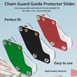 Amavoler Chain Guard Guide Protector Slider Aftermarket Replacement Parts Fit for Honda XR50 CRF50 XR CRF 50 SDG SSR BBR TTR 70cc 90cc 110cc 125cc Pit Dirt Bike. (Green)