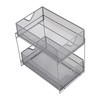Mind Reader Accessory Organizer, Supply Storage, Makeup, Office, Kitchen, Metal
