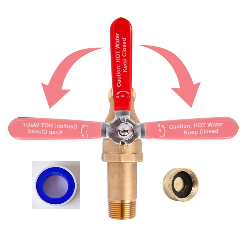 House Mods HMP010 Full Port Brass 3/4" MNPT Water Heater