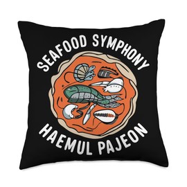 Haemul Pajeon Asian Food Foodie Korean Savory Pancake Throw Pillow