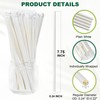 Chunspak 7.75 Inch Disposable Paper Drinking Straws Bulk Individually Wrapped,