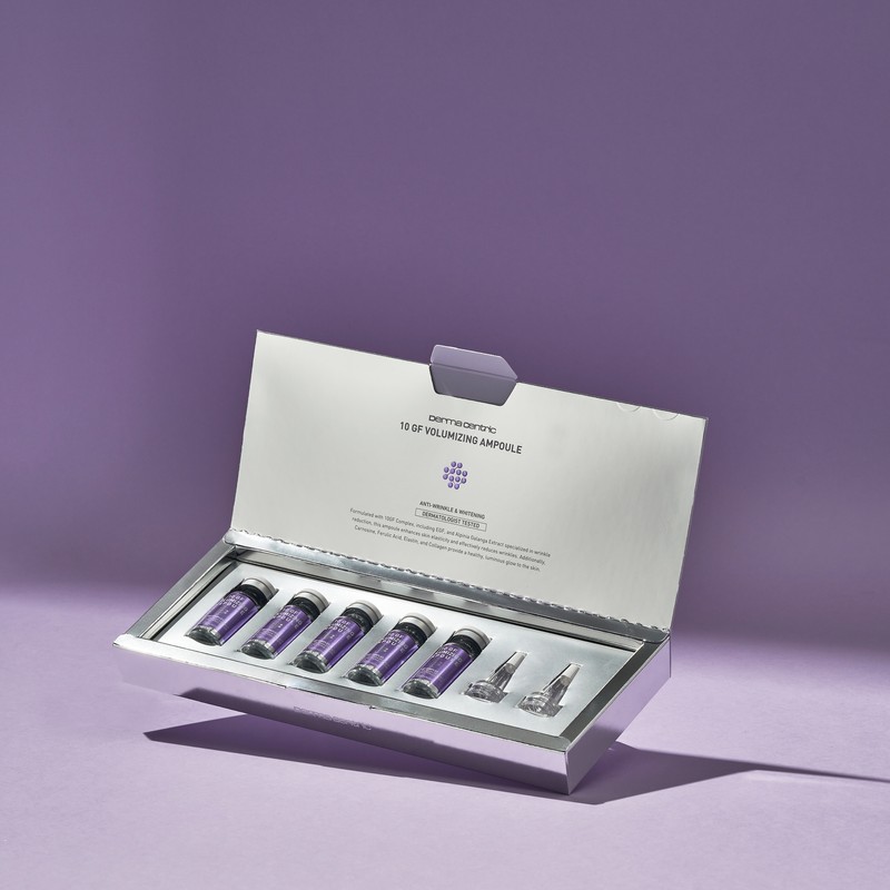 Dermacentric dermatology-exclusive high-density 10GF EGF elasticity ampoule 10ml 5pcs /