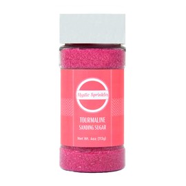 Mystic Sprinkles Sanding Sugar 4oz Bottles (Tourmaline - Hot Pink Sanding Sugar 4oz)