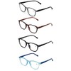 V.W.E. Round Stylish Reading Glasses Pair with Spring Hinge Fashion