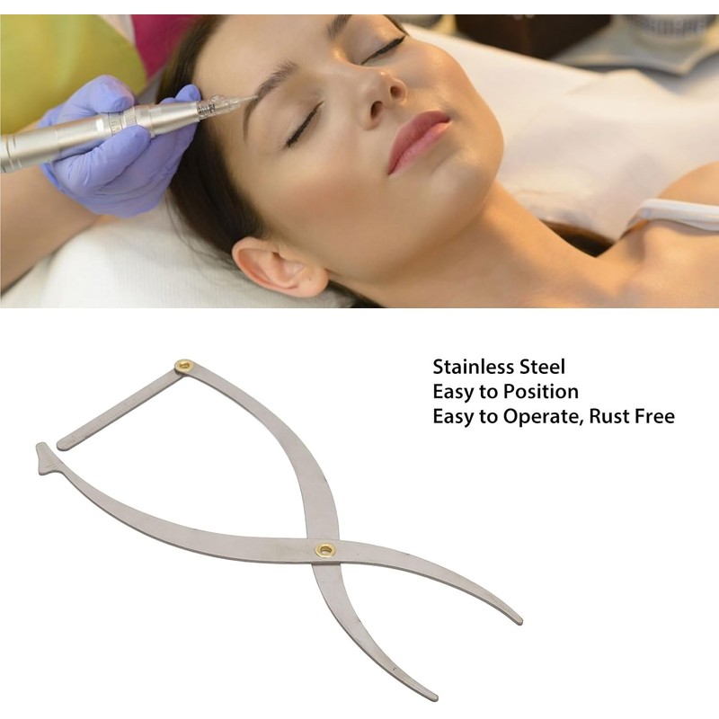 BTSEURY Regla de cejas, regla de microblading de plantillas de