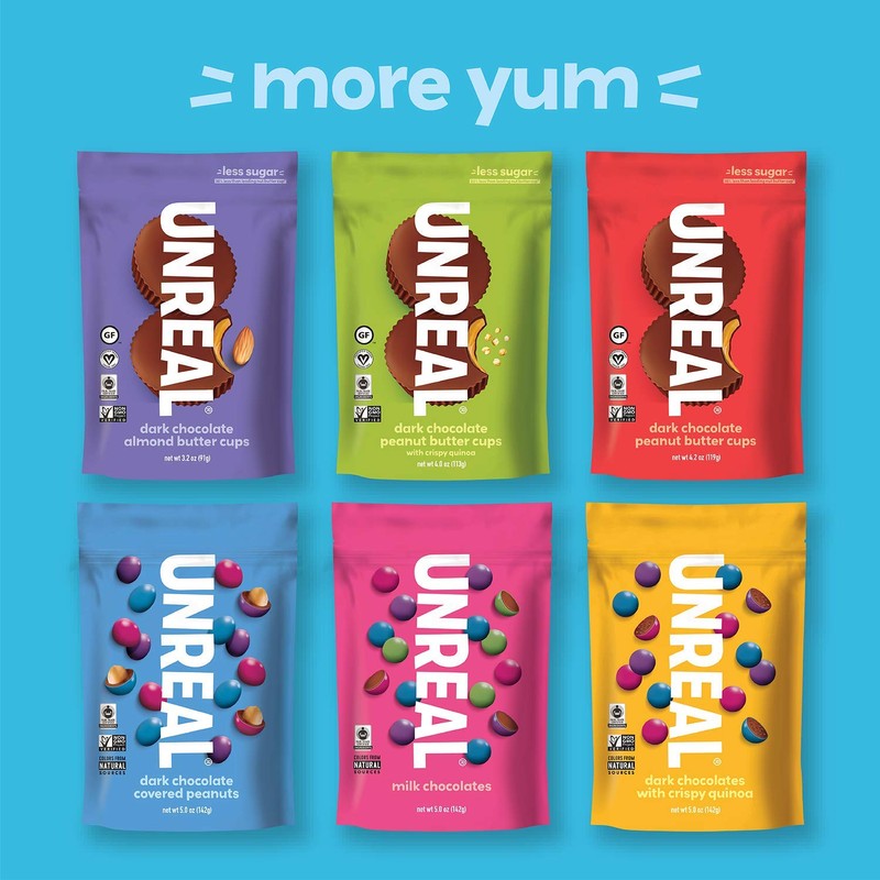 UNREAL Dark Chocolate Coconut Bars | 3g Sugar | Certified