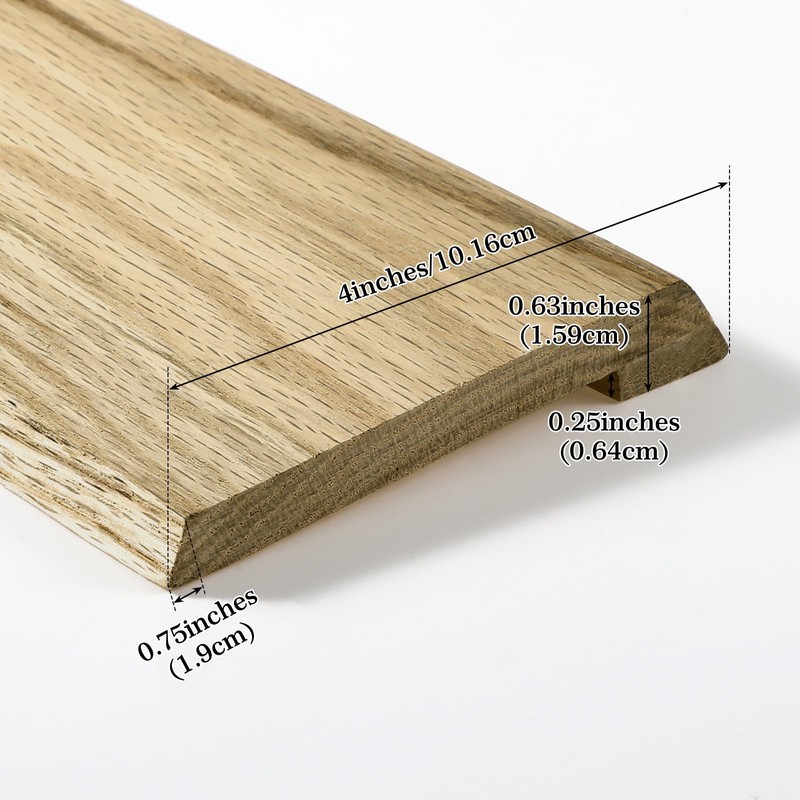 Kigley Solid Red Oak Interior Threshold Wood Overlap Threshold Transition