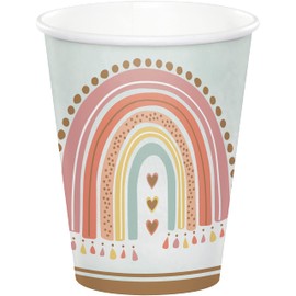 Trendware Boho Rainbow Paper Cups, 24 ct