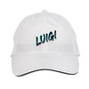 Makoroni - Luigi Name Hat Adjustable Cap, DesK91 White