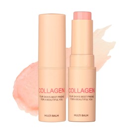 Collagen Multi Balm for Face - Anti Wrinkles Moisturiser Stick - Collagen Wand Stick - Wrinkle Bounce Multi Balms - Collagen-Nourishing Moisture Face & Lip,Anti Aging Balm